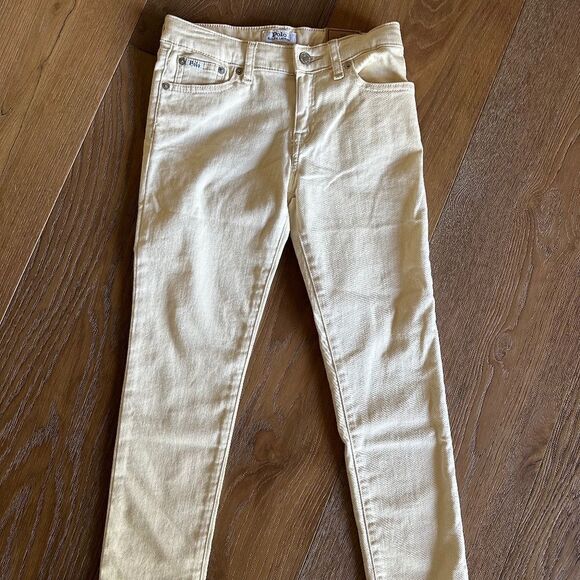 POLO RALPH LAUREN Kids' Tompkins Stretch Skinny Fit Jean In Wheat - Picture 4 of 11